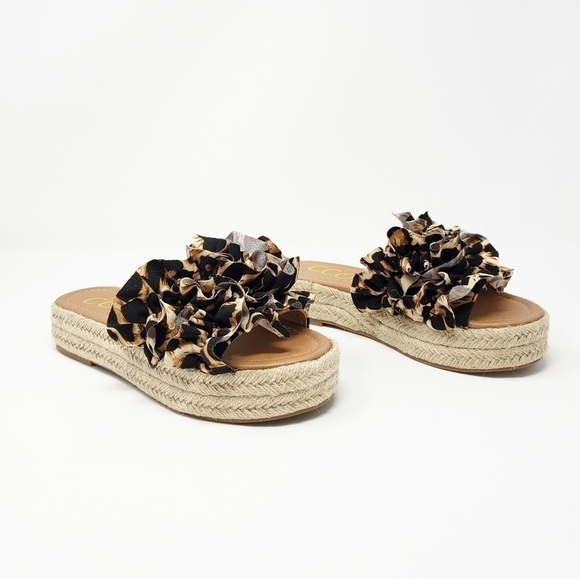 CCOCCI Bermuda leopard sandal slides - Picture 5 of 8